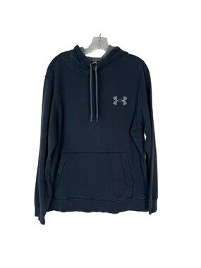 Under Armour Hoodie Sweatshirt Mens Medium Black Loose Fit Activewear